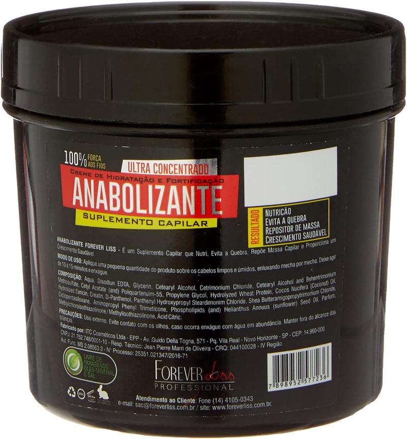 Forever Liss Anabolizante Ultra Concentrated Hair Nutrition Mask 250g  8.4oz