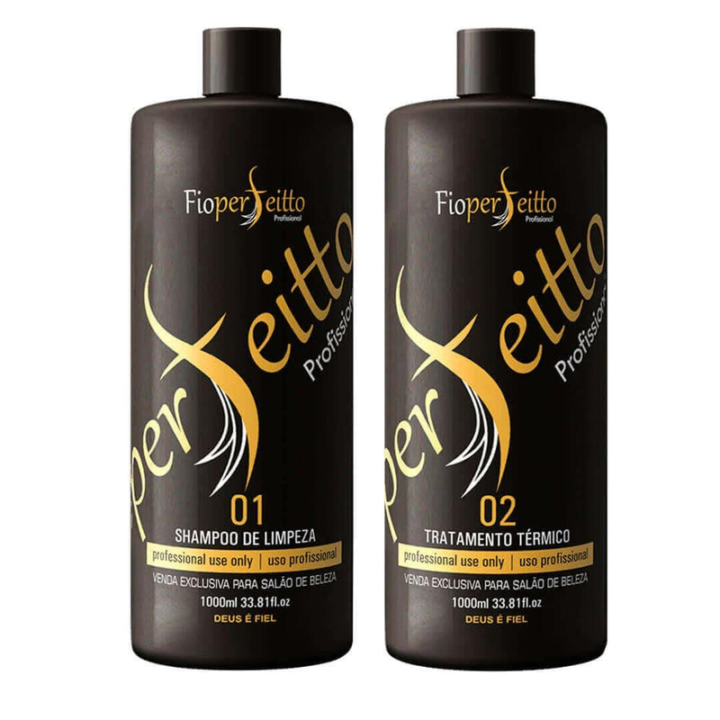 Fio Perfeitto Hair Smoothing Keratin Treatment  kit   33.81 fl.oz  1000ml - Keratinbeauty